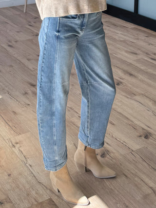 Maddox Barrel Jeans | +Plus Available