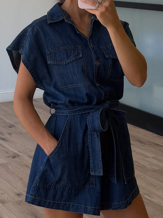 Utility Forge Denim Romper