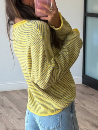 Isla Stripe Cardigan | Sunny Skies