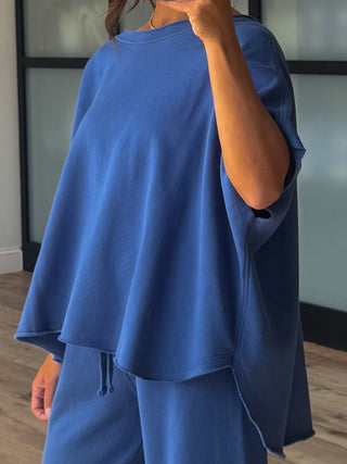 Worn Well Oversized Top | Royal Blue | RESTOCK