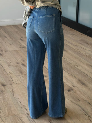Comfy Fit Drawstring Jeans