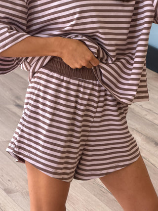 In The Air Lounge Shorts | Pink Ganache