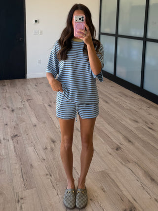 Laidback Blues Contrast Tee