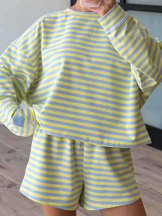 Leisure Lounge Long Sleeve Top | Citrus Sky