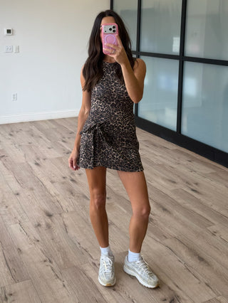 Leopard Active Wrap Romper