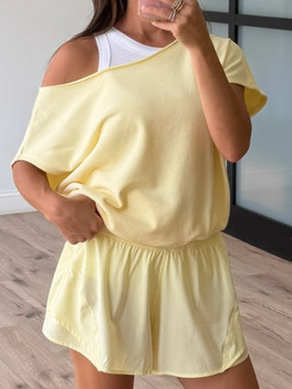 Breeze Terry Knit Top | Lemon