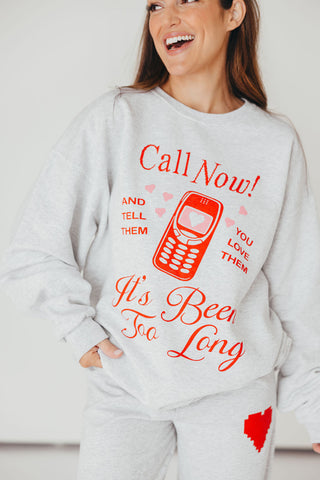 “Call Now” Graphic Sweatshirt | +Plus Available | PRE-ORDER