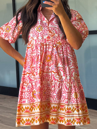 Malia Floral Puff Sleeve Dress