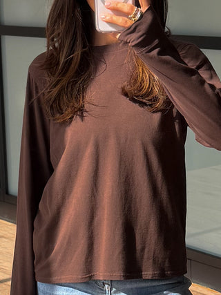 Stonewash Long Sleeve | Chocolate