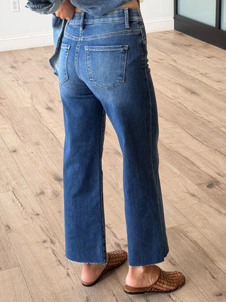 Kian Cropped Jeans | Dark Wash
