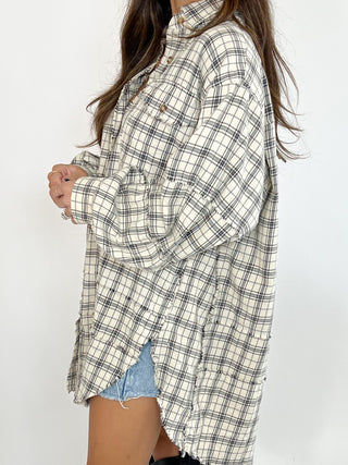 Stone Cliff Plaid Tunic | Natural | +Plus Available | RESTOCK