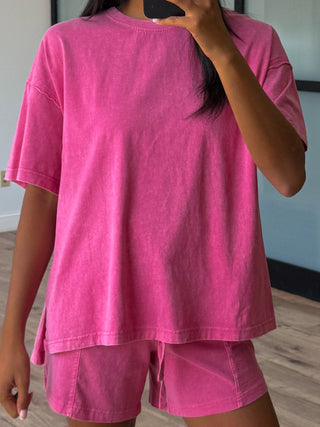Days End Cotton Tee | Rose | +Plus Available