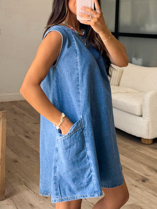 Liza Denim Swing Dress