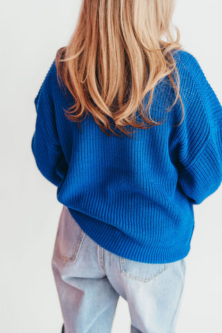 Jordy Knit Sweater | Cobalt