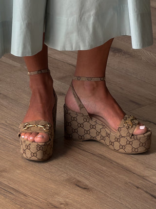 Horsebit Platform Wedge