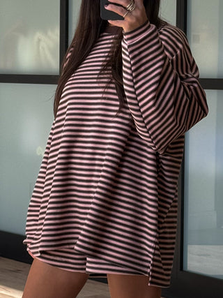 Cozy Era Knit Pullover | Chocolate Blush | RESTOCK
