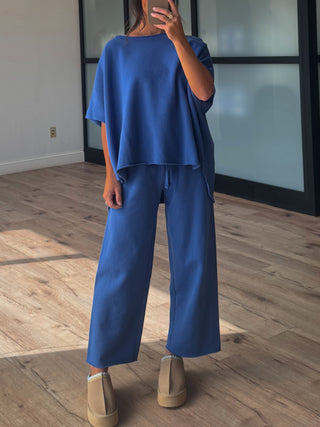 Worn Well Oversized Top | Royal Blue | RESTOCK