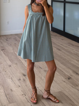 Derby Gingham Swing Dress | Coastal