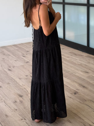 Nightfall Eyelet Maxi Dress