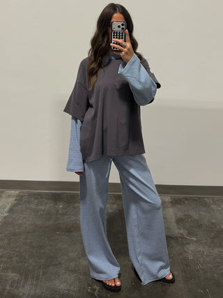 Double Up Lounge Pants | Sky