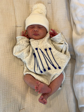 "MINI" Sweatshirt Bubble Romper | Tiny Talulah