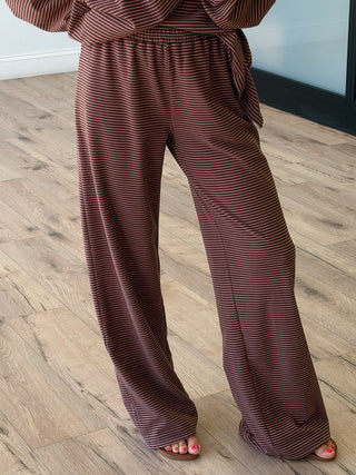 Just Lounging Brush Knit Pants | Pink Truffle