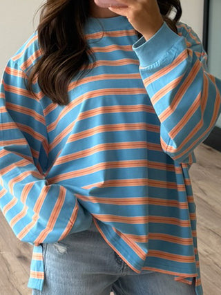 Kayda Stripe Long Sleeve | Coral Coast
