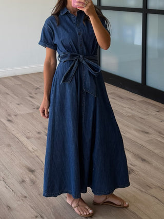Genevieve Denim Shirt Dress