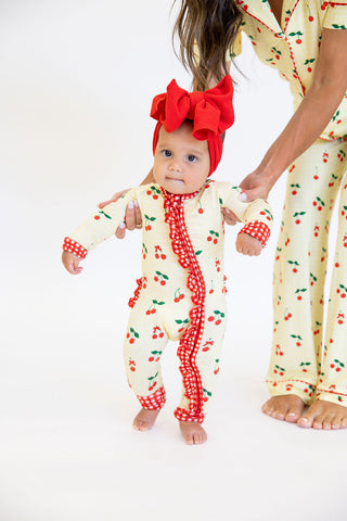 Very Cherry Ruffle Zippy | Tiny Talulah
