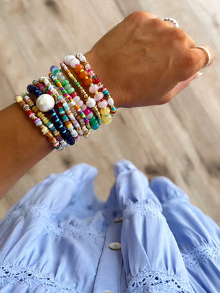 Stacking Dainty Beaded Bracelets | 8 Colors Available