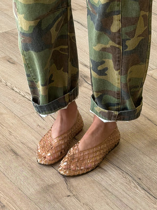 Jelly Mesh Ballet Flats | Natural | RESTOCK