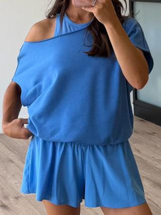 Breeze Terry Knit Top | Azure