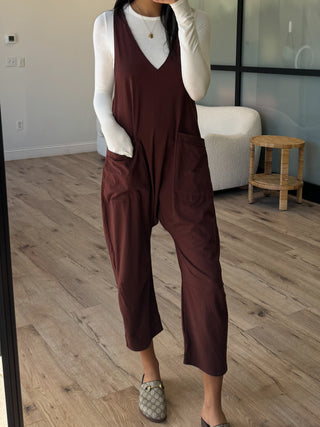 Hendrix Relaxed Jumpsuit | Chocolate