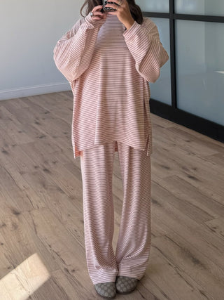 Another Day Brush Knit Pullover | Peony