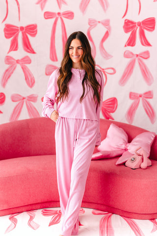 At Your Leisure Lounge Pants | Bubblegum