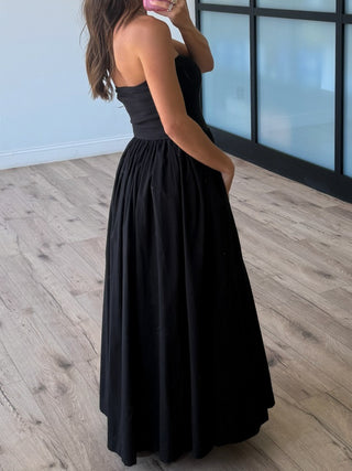 Markey Strapless Maxi Dress | Black