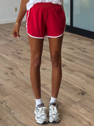 Old Skool Active Shorts | Cherry