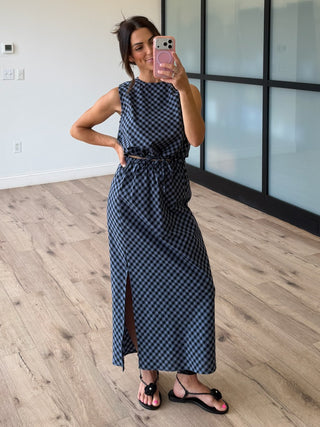 Stormfront Plaid Tank + Skirt Set