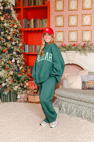 "TALULAH" Mock Neck Sweatshirt | Forest | +Plus Available