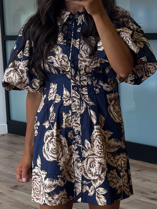 Pollie Collared Dress | Nightbloom