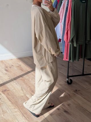 Just Lounging Knit Pullover | Natural | RESTOCK