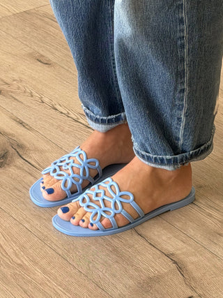 Lotus Jelly Slides | Mist Blue