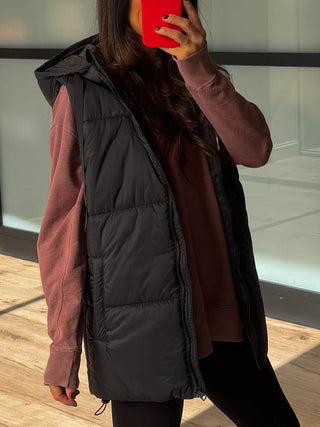 Slight Chill Padded Vest | Black