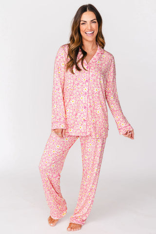 Ditsy Daisy Women's Pajama Set | +Plus Available