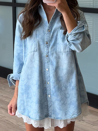 Cotton Scallop Hem Shorts