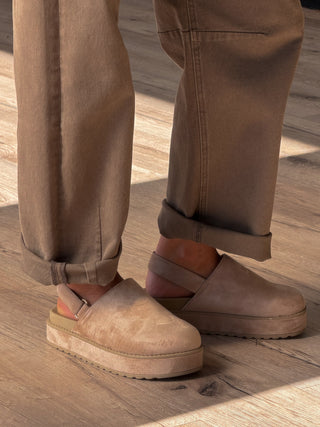 Arvada Slingback Platform Clogs | Sand