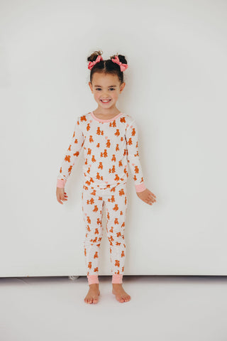 Kids Love You Beary Much Pajama Set | Pink | Tiny Talulah