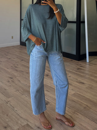 Dremme Brushed Knit Top | Pine