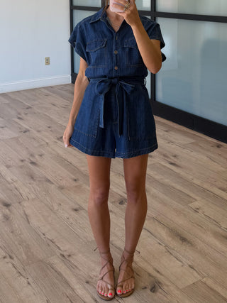Utility Forge Denim Romper