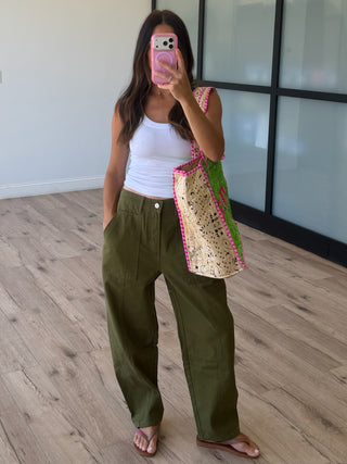 Mission Utility Barrel Pants | Olive